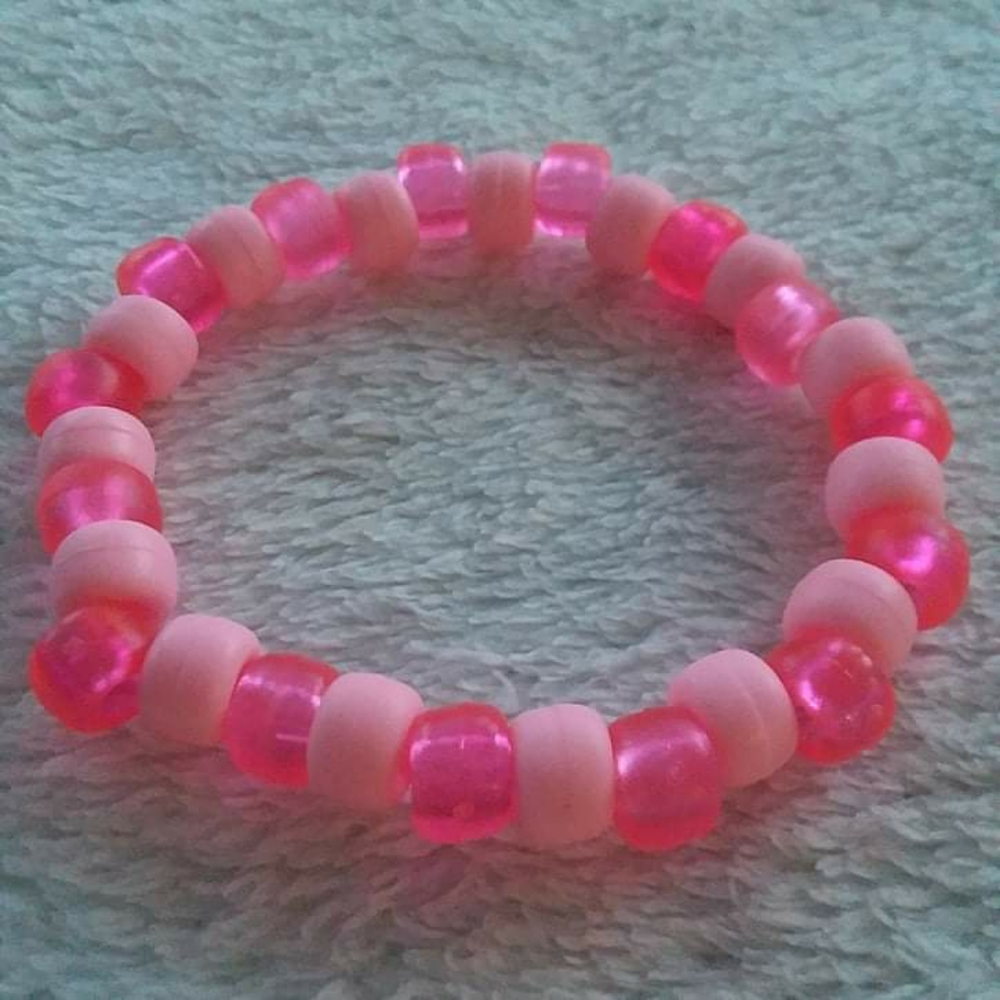 pink kandi bracelet